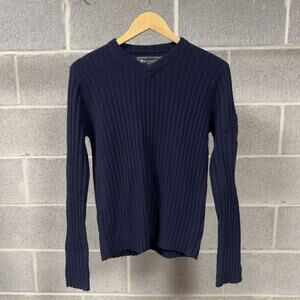 Vintage Abercrombie & Fitch Lambswool Navy Blue Sweater Women's Medium
